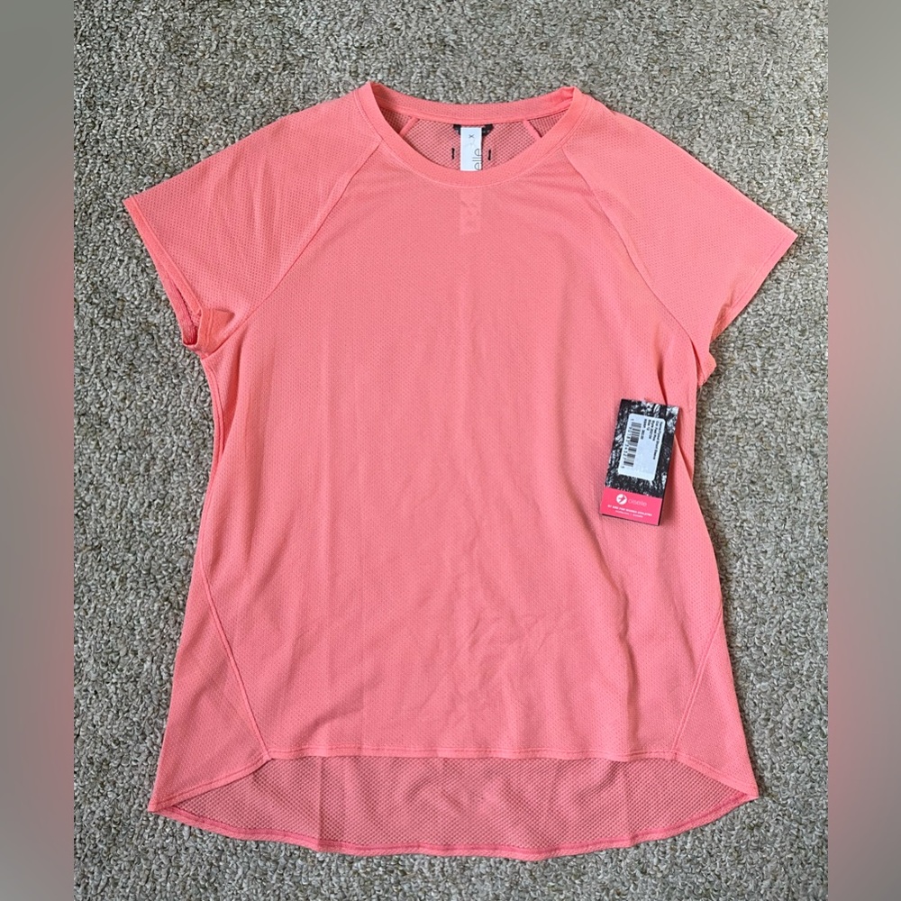 Oiselle Vibrant Pink Short Sleeve Tee Size 12 (L)
